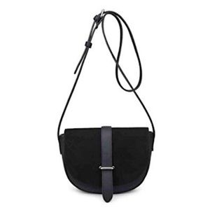 Black Suede Crossbody